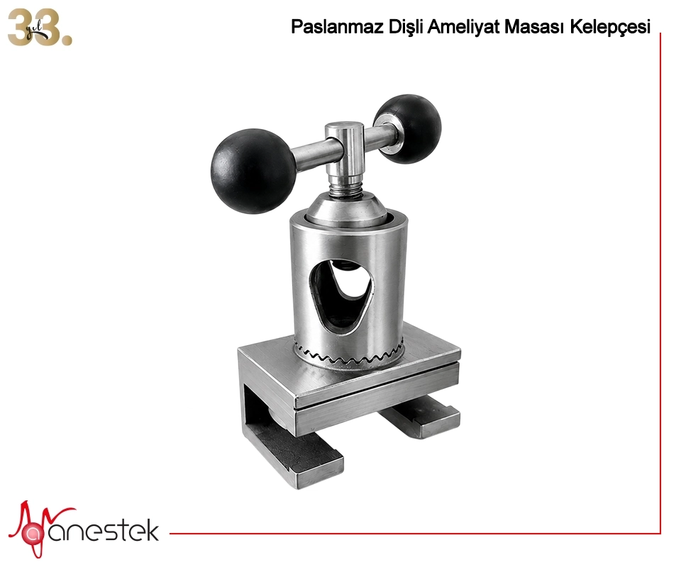 Paslanmaz Ameliyat Masası Destek Kelepçesi