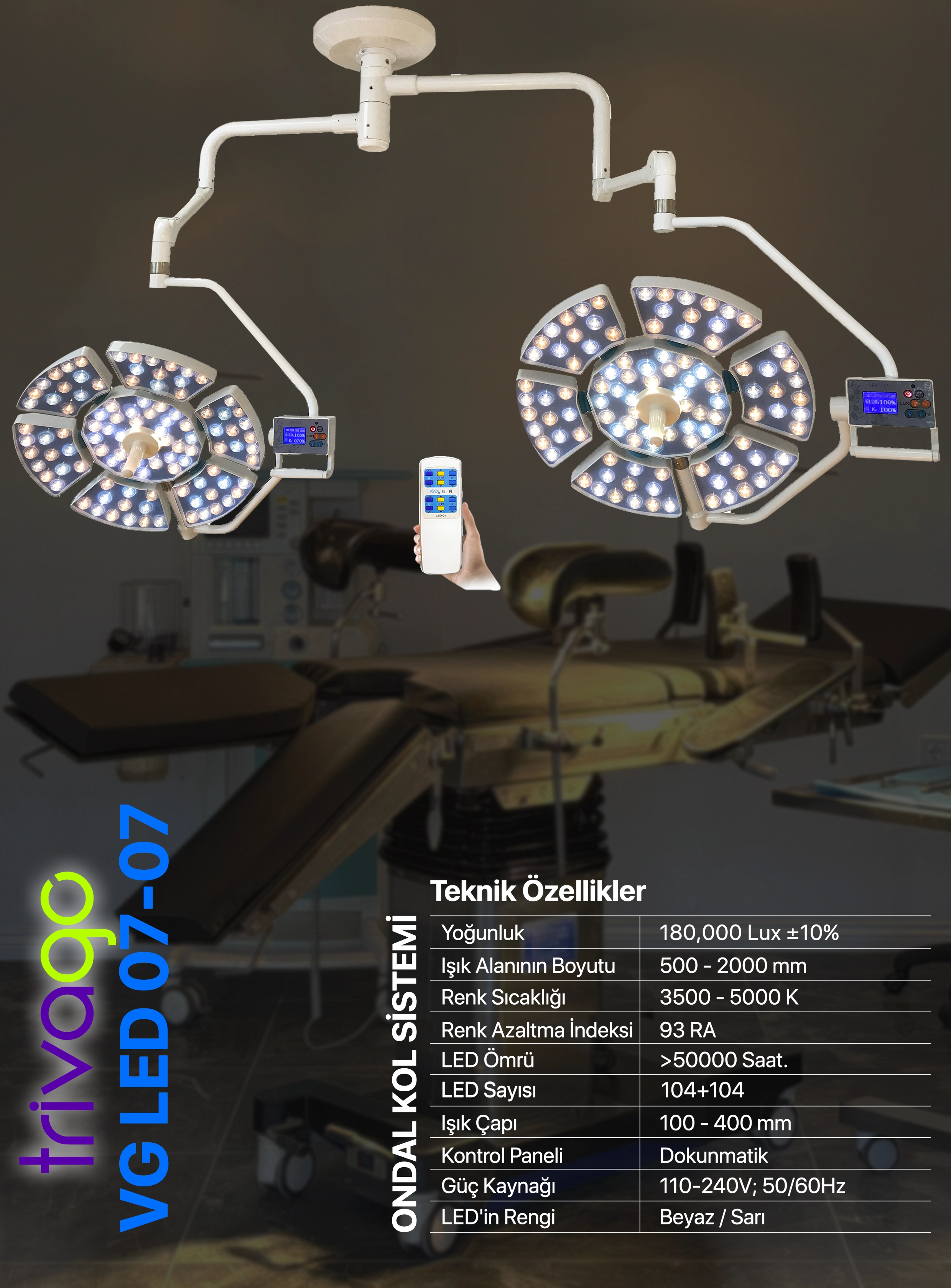 Trivago LED 07-07 Ameliyat Lambası
